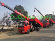 Mobile Hydraulic Telescopic Crane With Outrigger , Truck Mounted Jib Crane